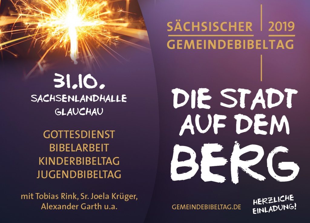 Sächsischer Gemeindebibeltag 2019 - „Die Stadt auf dem Berg"