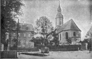 Kirche St. Andreas in Gesau um 1920