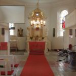 Kirchenschiff mit Kanzelaltar der St. Andreas Kirche